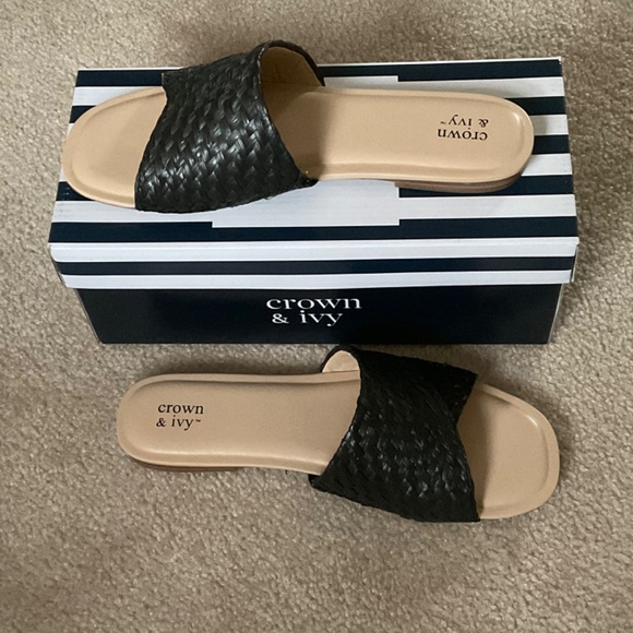 Woman black Patsie flat slip on shoes - Picture 2 of 6